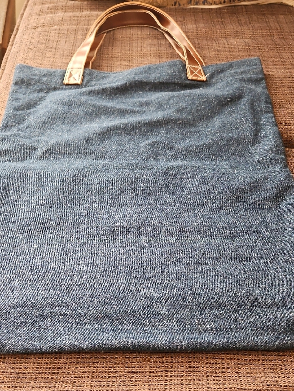 Loew-Cornell Blue Denim Shopping Bag